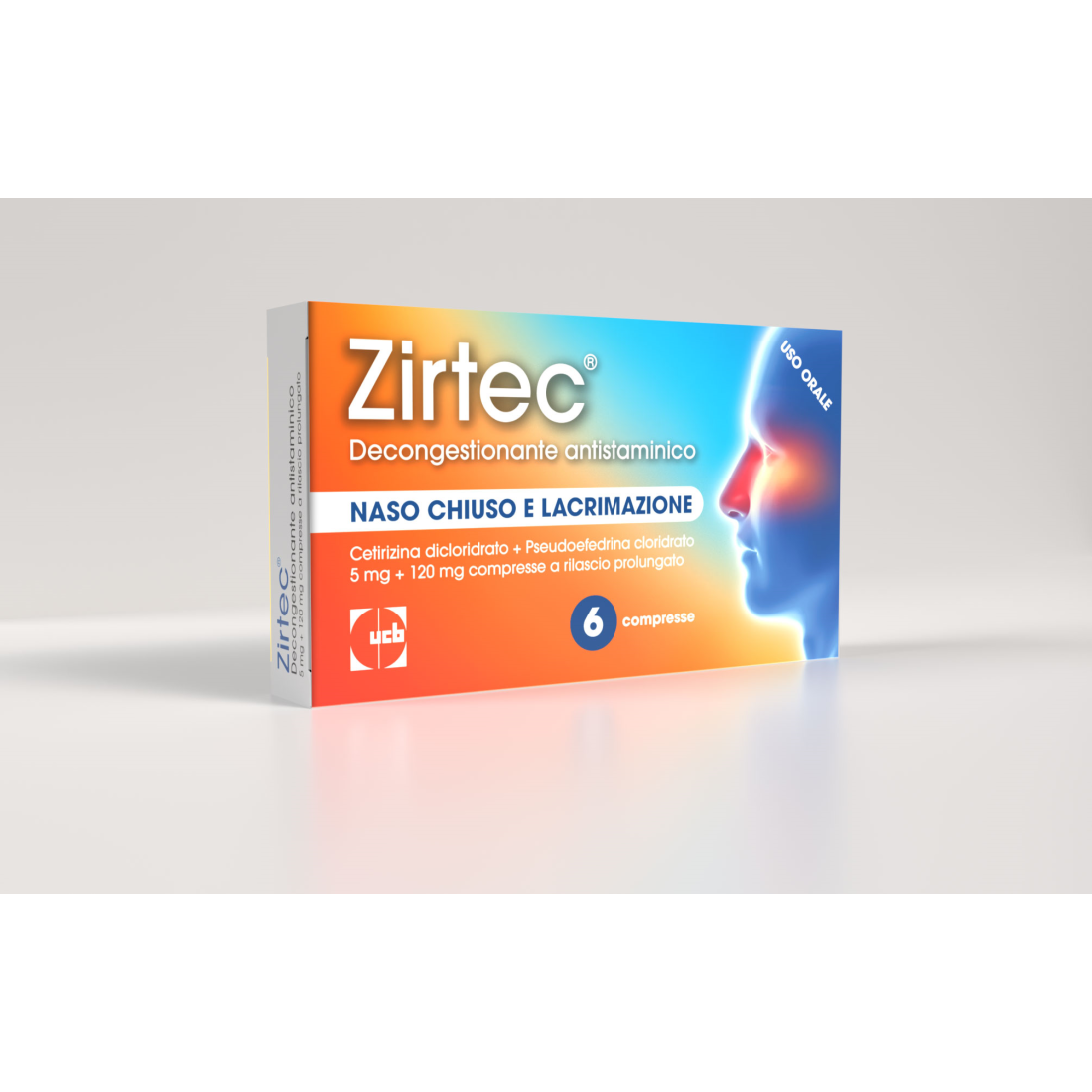 ZIRTEC DECONG ANT 6CPR 5+120MG