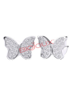 BJT979 ORECCHINI BUTTERFLY SS