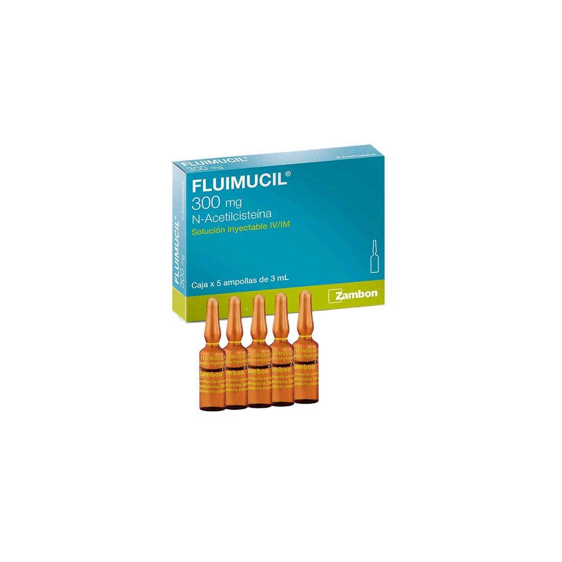 FLUIMUCIL NEBUL 20F 300mg / 3ml