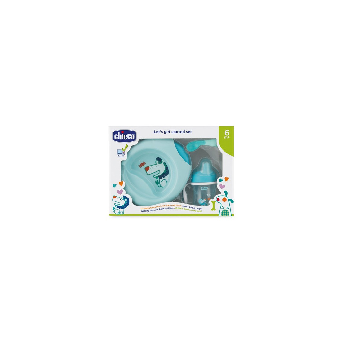 CHICCOSET MEAL 6M+ BLUE