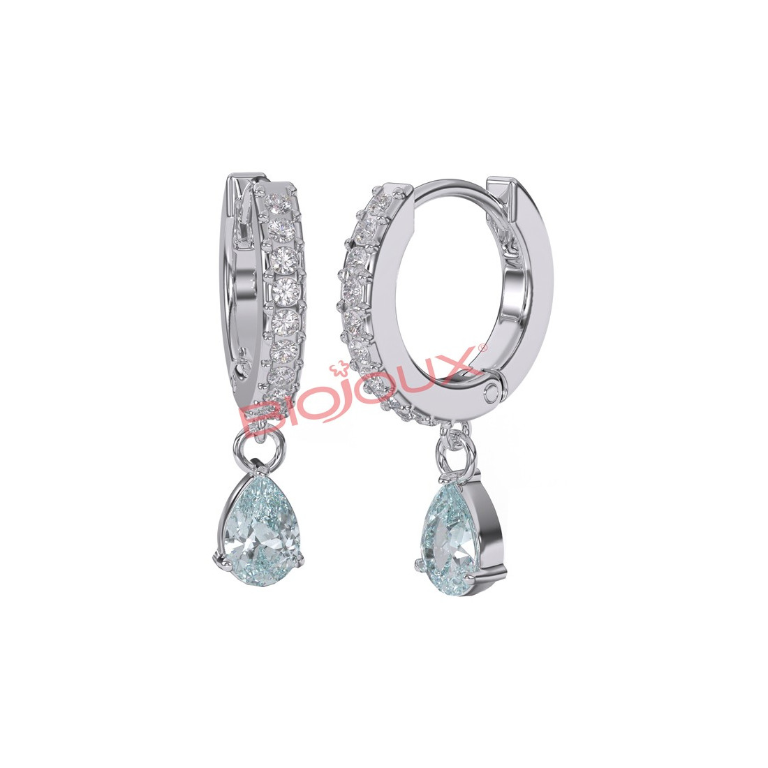 BJT318 ORECCHINI INES AQUA SS