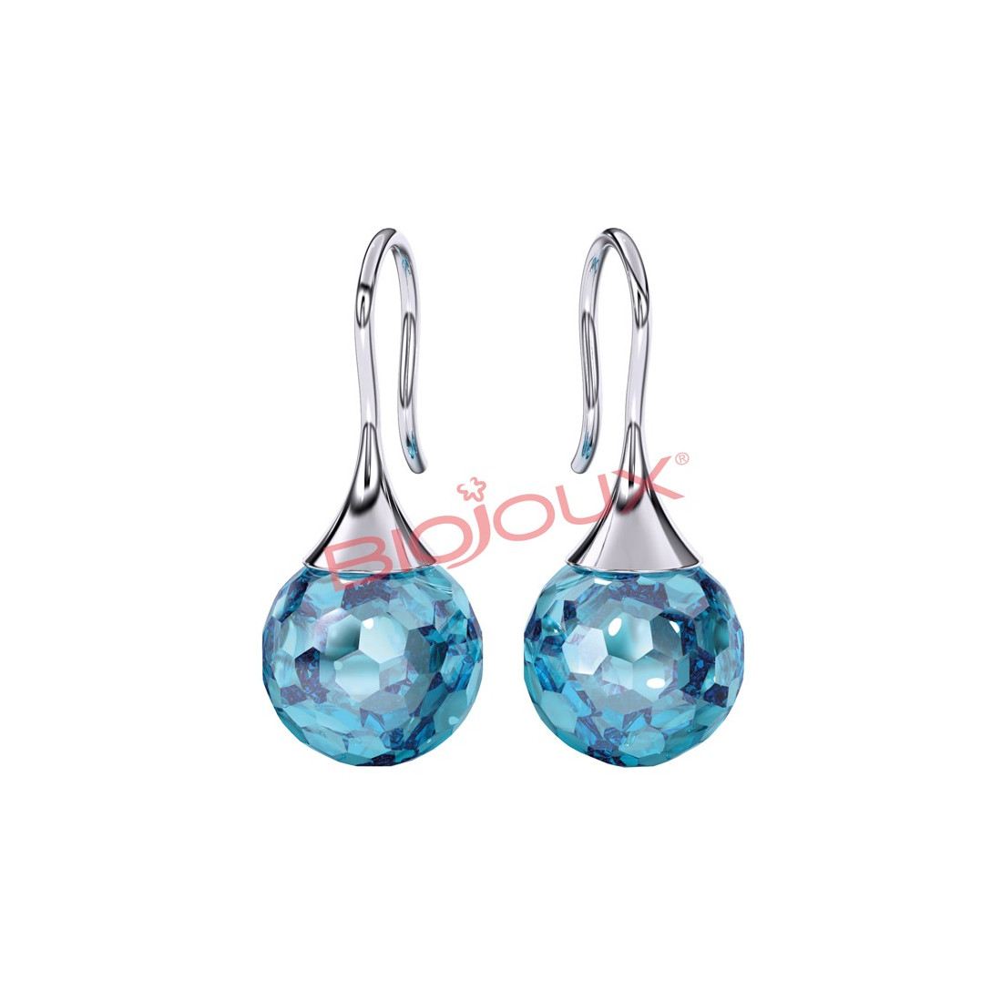 BJT323 Earrings Carmen AQU SS