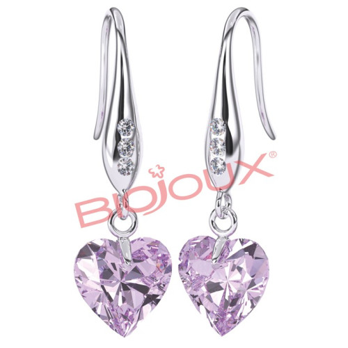 BJT721 Heart SS earrings