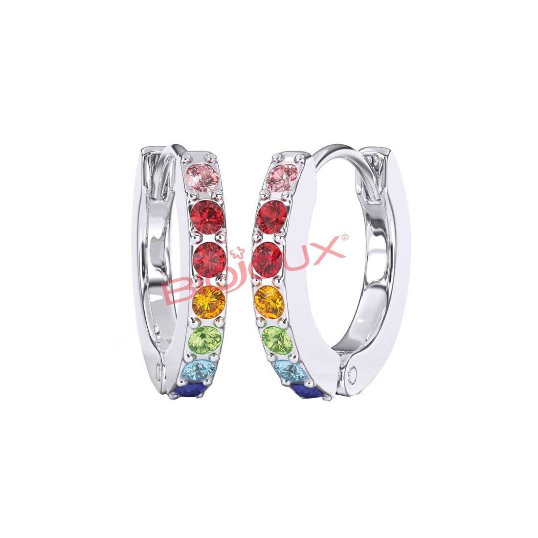 BJT725 ORECCHINI CRYSTAL HO SS