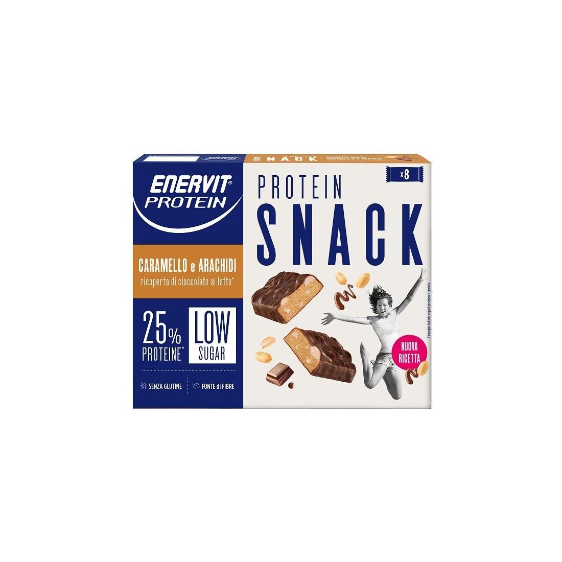 ENERVIT PROT SNACK CARAMELLO8P
