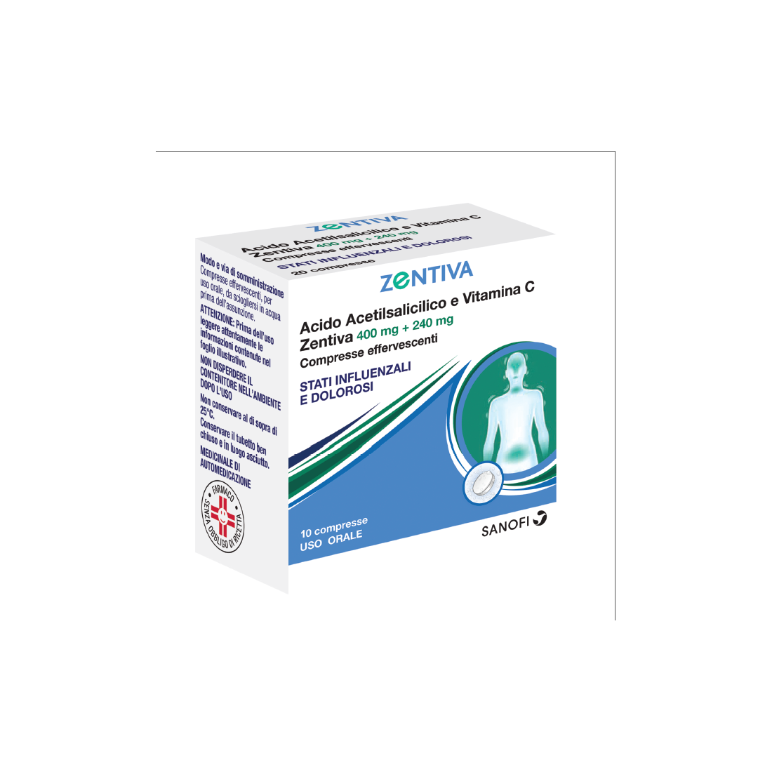 EUSPIFLU 10CPR 400MG+240MG