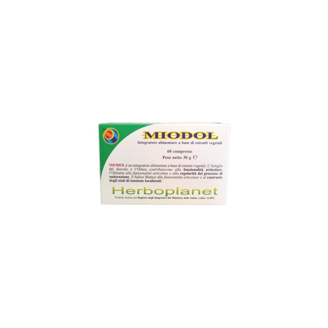 MIODOL 60CPR BLISTER 30G