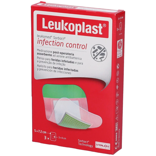 LEUKOMED SORBACT 5X7,2CM