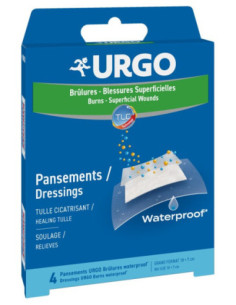 URGO USTIONI SUPERF WP10X7 4PZ