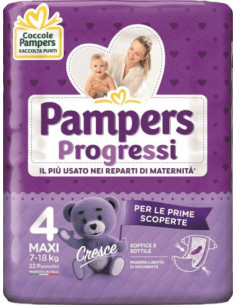 PAMPERS PROGRESSI MAXI 22PZ