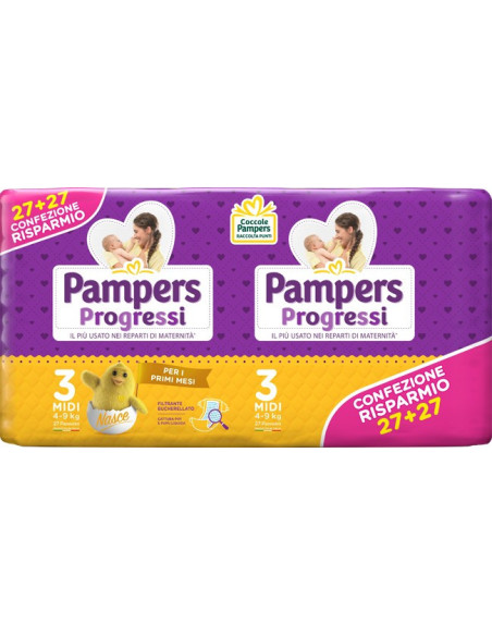 PAMPERS PROGRESSI MIDI 54PZ