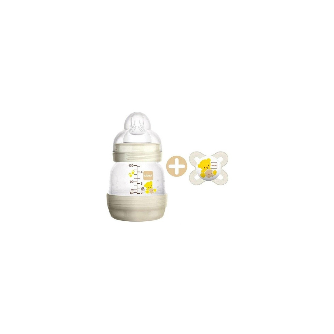 MAM BIBERON 130 ML + SUCCHIETTO 0M NEUTRO