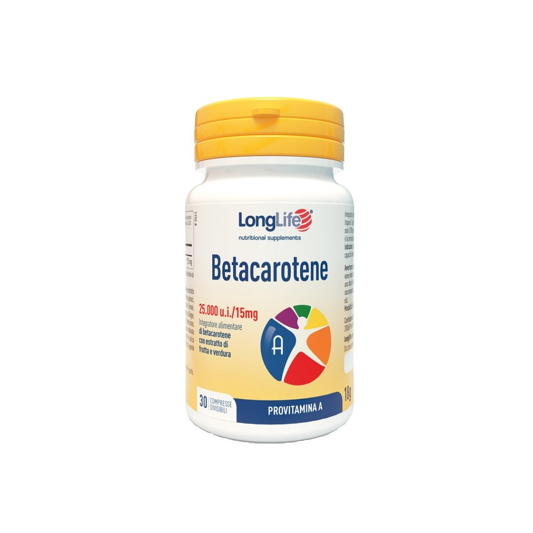 LONGLIFE BETACAROTENE 30CPR