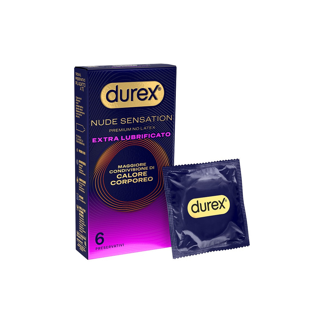 DUREX NUDE SENS REG EX LUBR6PZ