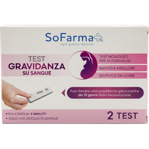 TEST GRAVIDANZA SANGUE SOFARMA