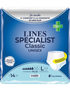 LINES CLAS PANTS PLUS L 14PZ