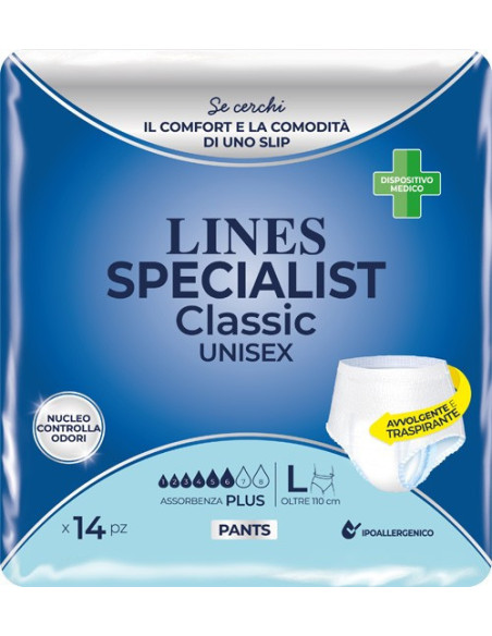 LINES CLAS PANTS PLUS L 14PZ