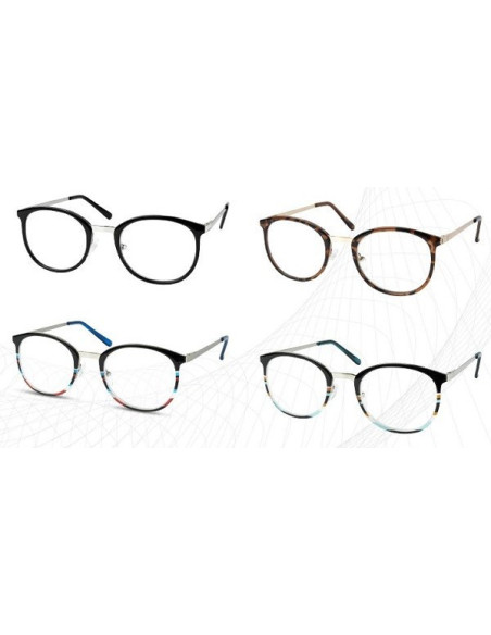 OCCHIALI DA LETTURA TRENDY VERDE +1 PIC