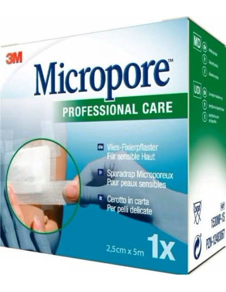 3M MICROPORE SURG T M5X25MM RE