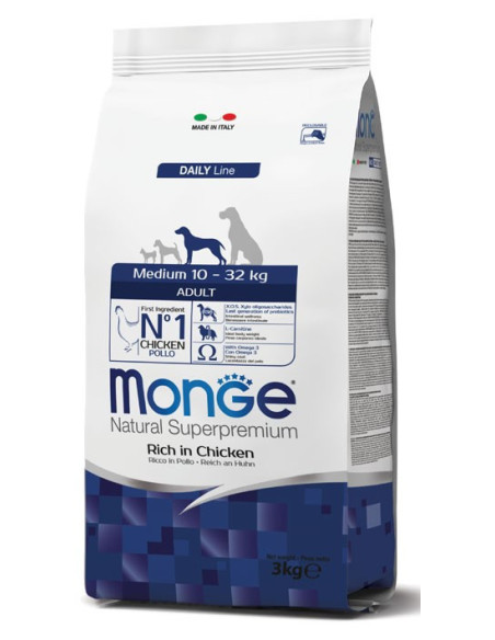 MONGE DOG MED ADULT 3KG