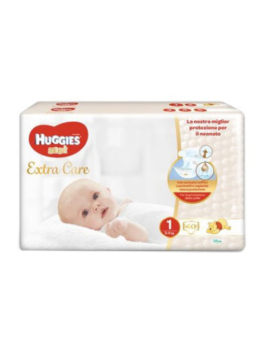 HUGGIES EXTRA CARE GR 1 40PZ