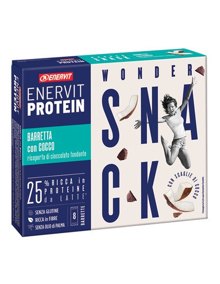 ENERVIT PROTEIN SNACK COCC8BAR