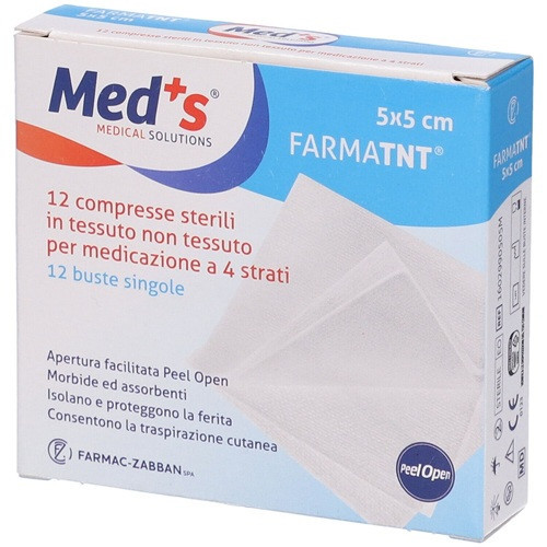 GARZA MEDS TNT 5X5CM 12PZ