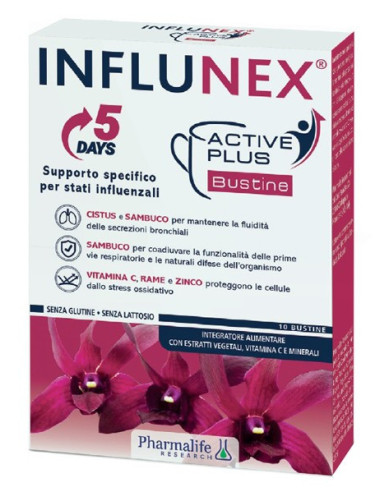 INFLUNEX ACTIVE PLUS 10BUST