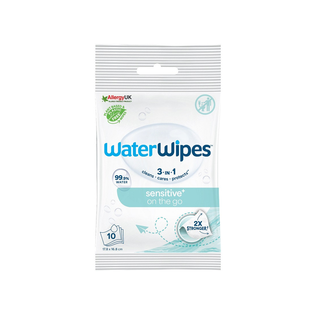 WATERWIPES ON THE GO SALV 10PZ