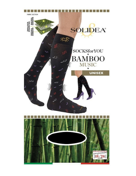 SOCKS FY BAMBOO MUSIC NERO S