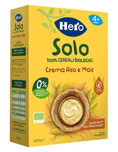 HERO SOLO CREMA RISO/MAIS 220G