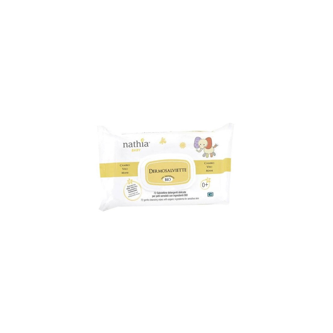 NATHIA DERMOSA WIPES 72PCS