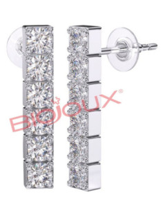 BJT221 ORECCHINI INLINE ZIR SS