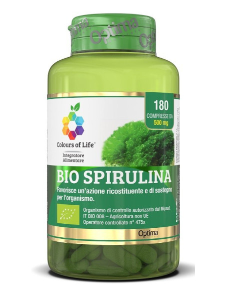 BIO SPIRULINA 180CPR COLOURS