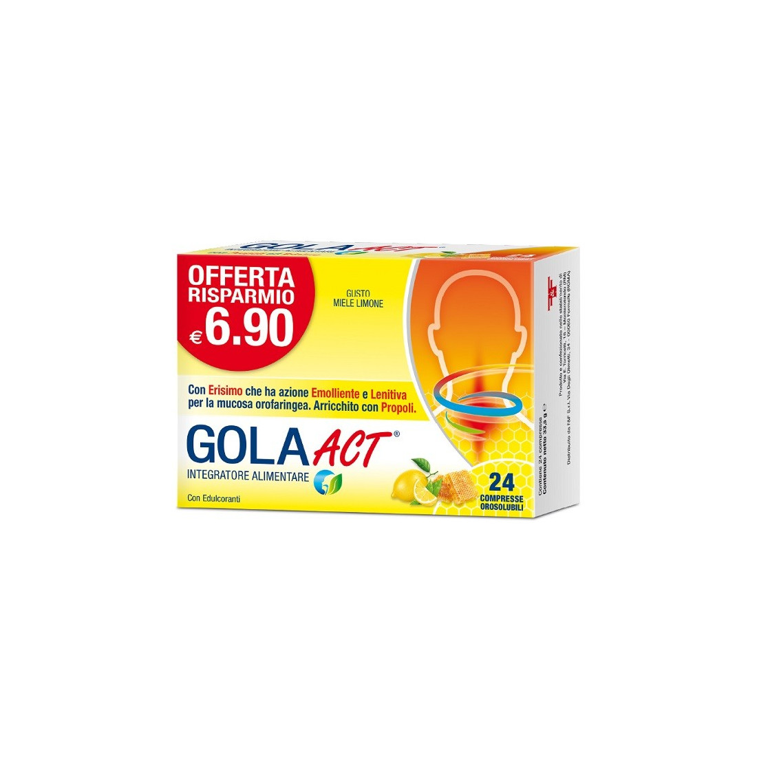 GOLA ACT MIELE LIMONE 24CPR