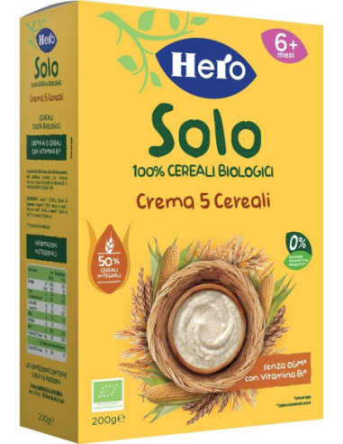 HERO SOLO CREMA 5 CEREALI BIO