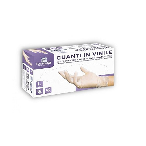GUANTI VINILE S/POLV M 100PZ