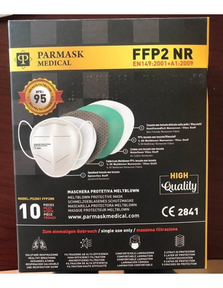 MASCHERINA FFP2 PS2001 NE 10PZ
