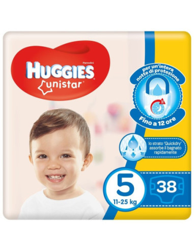 HUGGIES UNISTAR GRANDE 5 38PZ