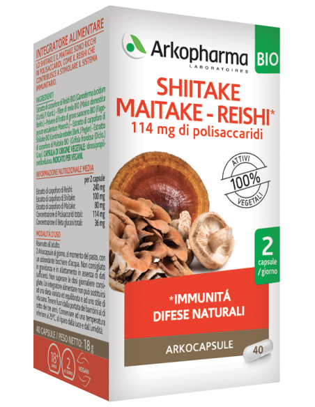 ARKOCPS SHIITAKE MAIT REI40CPS