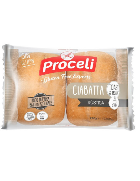 PROCELI CIABATTA RUSTICA 2X60G