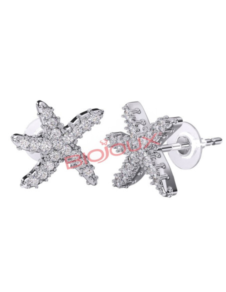 BJT260 ORECCHINI STARFISH SS
