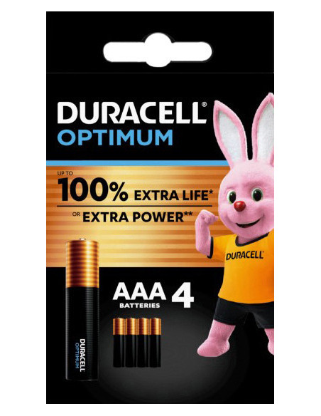 DURACELL OPTIMUM AAA B4 4PZ