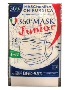 360MASK10/R MASCHERINA CHIR BB