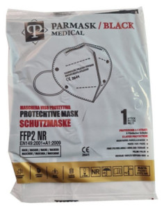 PARMASK MEDICAL FFP2 BLACK10PZ