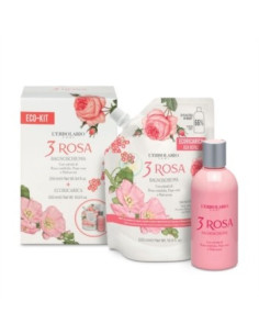 L'ERBOLARIO 3 ROSA BAGNOSCHIUMA 250 ML + RICARICA 500 ML