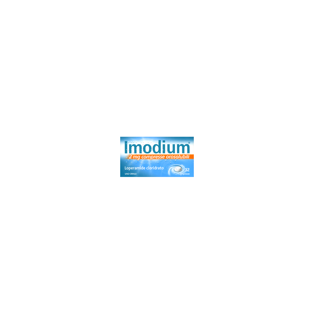 IMODIUM 12CPR OROSOL 2MG