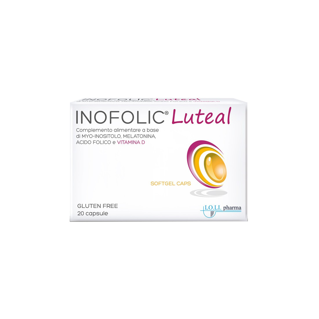 INOFOLIC LUTEAL 20CPS MOLLI