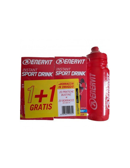 ENERVIT SPORT INSTANT DRINK PACCO DOPPIO + BORRACCIA OMAGGIO