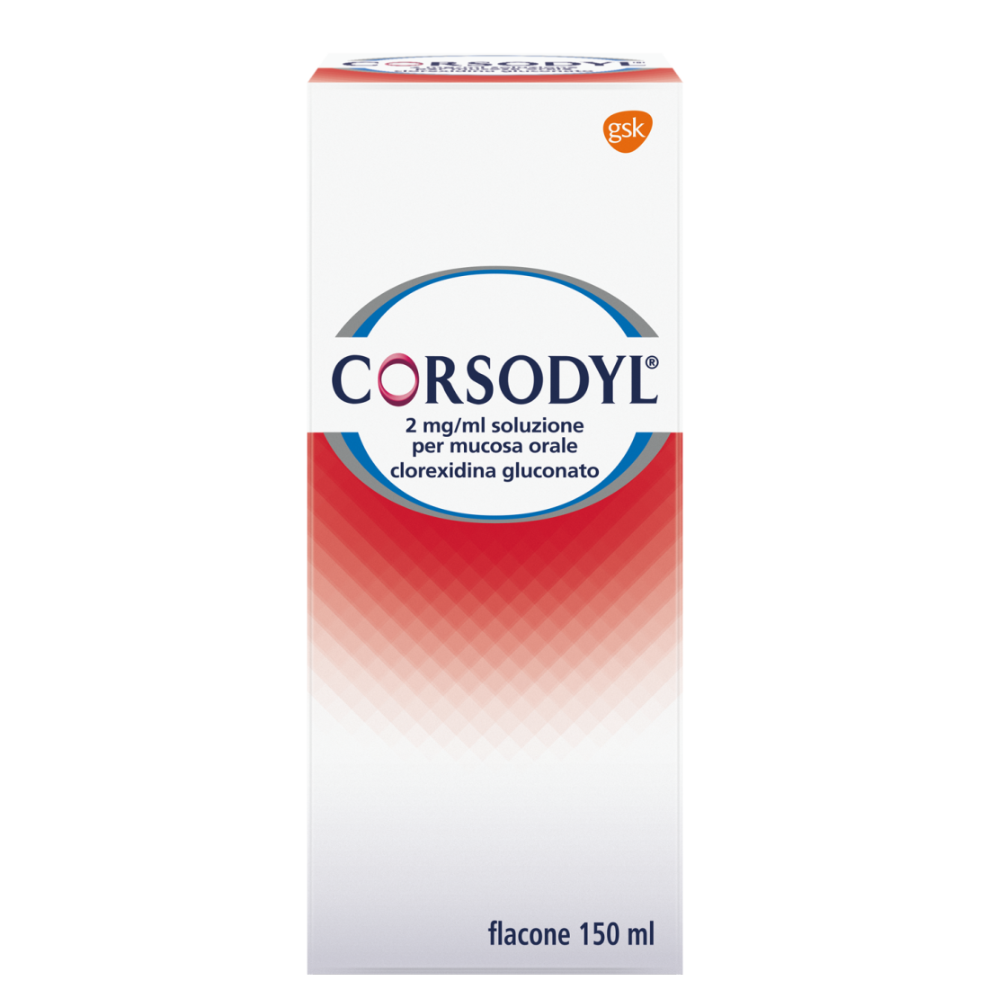 CORSODYL SOLUZ 150ML 200MG/100
